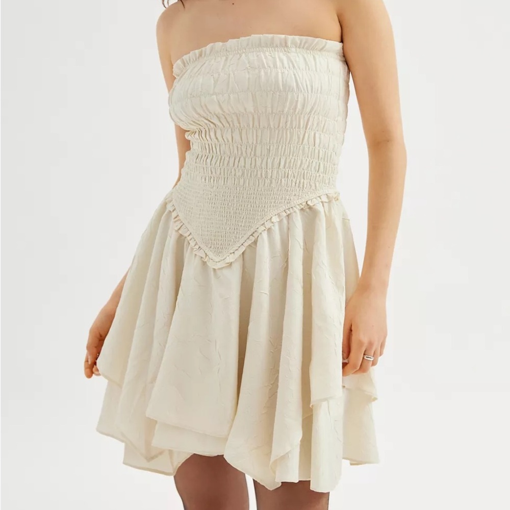 UO Poppy Smocked Mini Dress